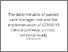 [thumbnail of The determinants of patient care manager role and the implementation of COVID-19 clinical pathway_ a cross-sectional study.pdf]
