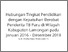 [thumbnail of Turnitin-Hubungan Tingkat Pendidikan dengan Kepatuhan Berobat Penderita TB Paru di Wilayah Kabupaten Lamongan pada Januari 2016 – Desember 2018.pdf]